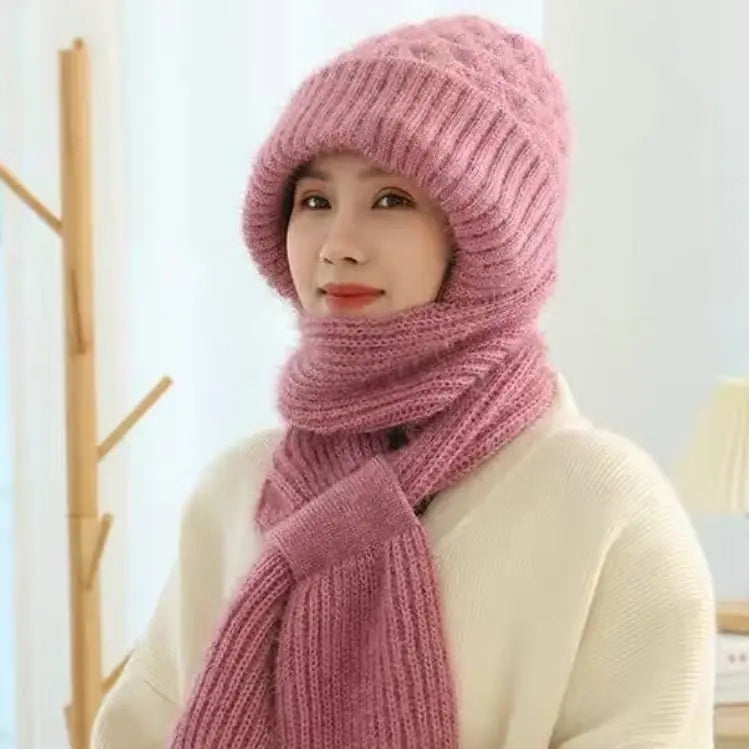 Damen Strickschal mit Kapuze — Perfekt für Winter-Outfits Mivoza Deutschland