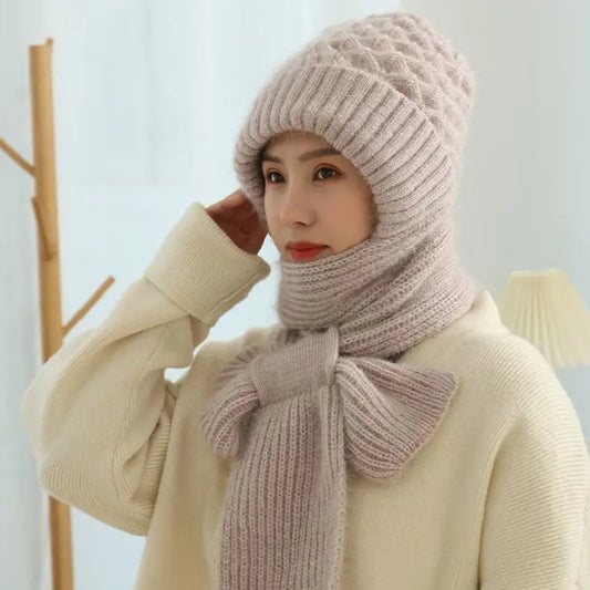 Damen Strickschal mit Kapuze — Perfekt für Winter-Outfits Mivoza Deutschland