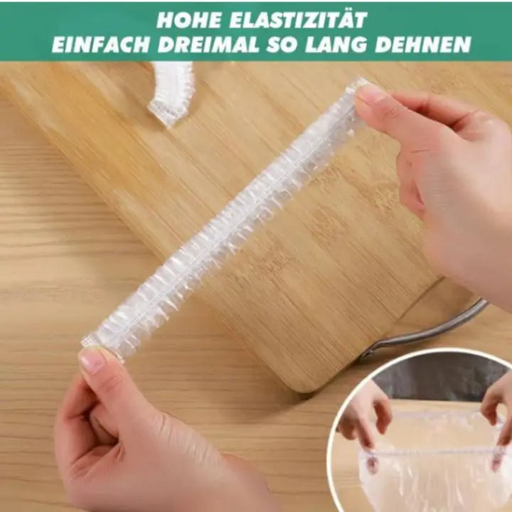 Dehnbare, wiederverwendbare Frischhaltefolie (100 Stück) Mivoza Deutschland
