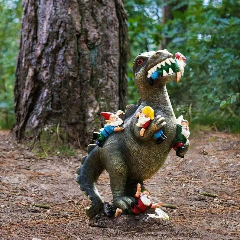 Dinosaurier-Gartenfigur – Lustiger & Einzigartiger Wichtelfresser Mivoza Deutschland