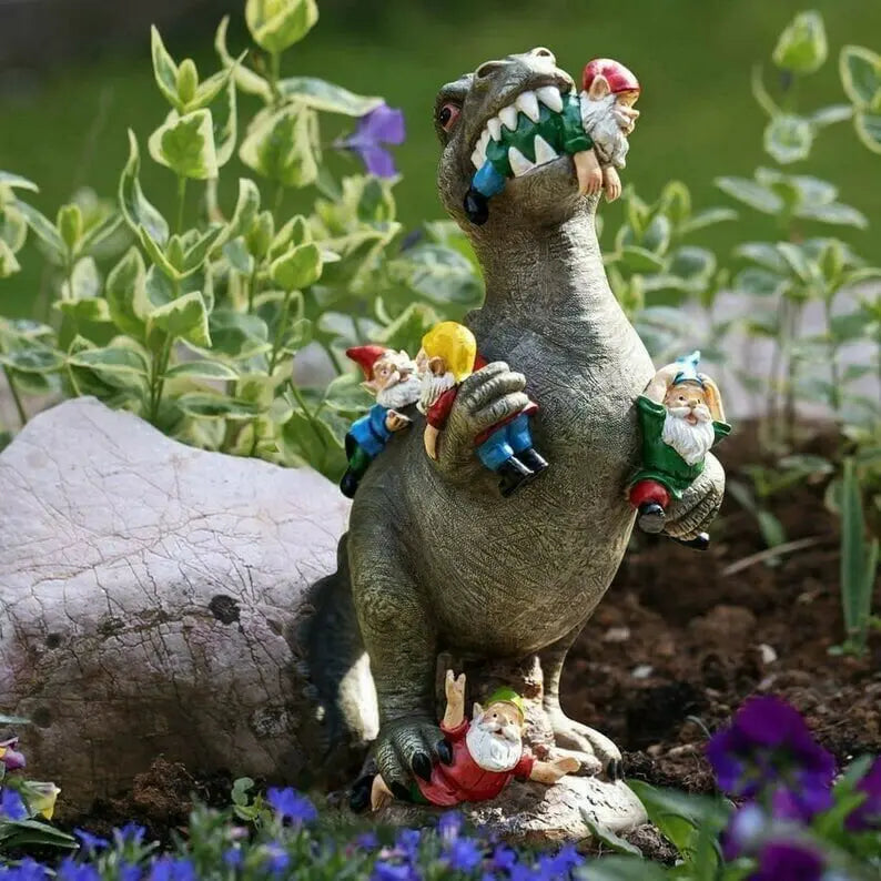 Dinosaurier-Gartenfigur – Lustiger & Einzigartiger Wichtelfresser Mivoza Deutschland