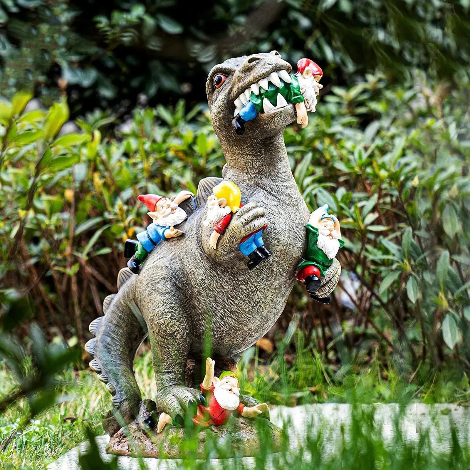 Dinosaurier-Gartenfigur – Lustiger & Einzigartiger Wichtelfresser Mivoza Deutschland