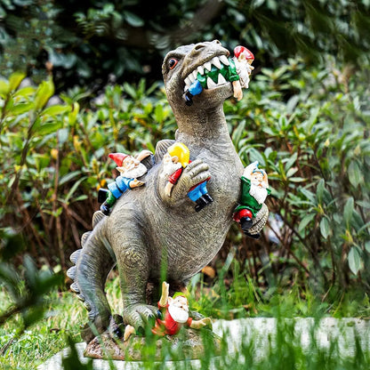 Dinosaurier-Gartenfigur – Lustiger & Einzigartiger Wichtelfresser Mivoza Deutschland