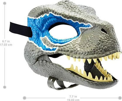 Dinosauriermaske mit beweglichem Kiefer – Auch für Hunde geeignet Mivoza Deutschland