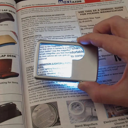 Doppellinsen-Lupe mit LED-Beleuchtung – Kompakt und Taschenfreundlich Mivoza Deutschland