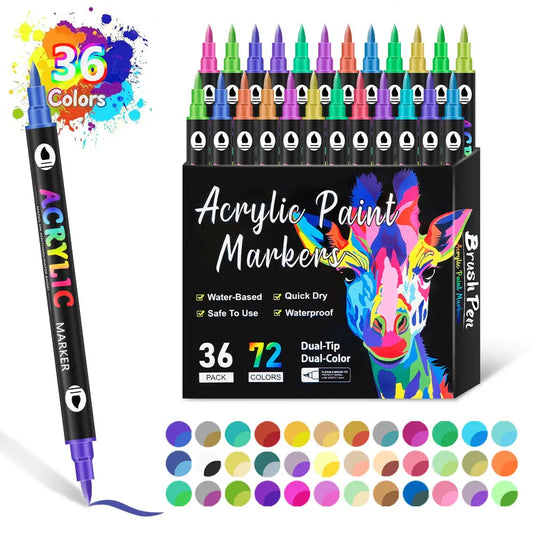 Doppelseitige Acrylmarker – Für kreative Projekte & Geschenke Mivoza Deutschland