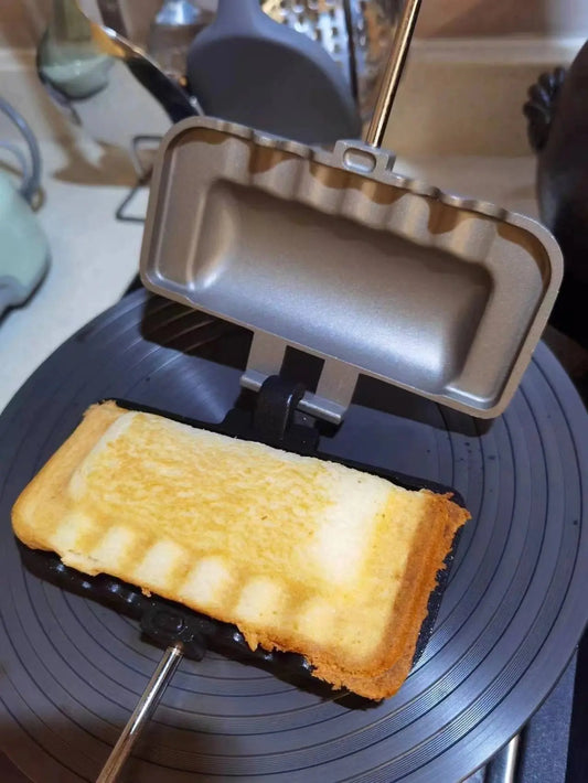 Doppelseitige Sandwichpfanne – Antihaft-Aluminium Frühstücksbräter Mivoza Deutschland