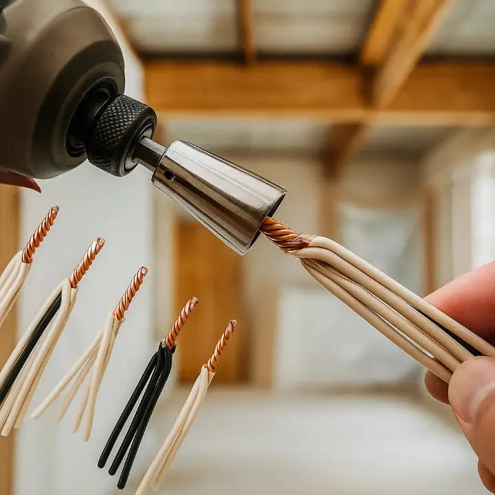 Drahtverdrill-Aufsatz für Bohrmaschinen — Mehr Effizienz bei Elektroinstallationen 2er Set Mivoza Deutschland