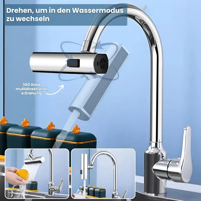 Drehbare 3-IN-1 Wasserhahnverlängerung Mivoza Deutschland