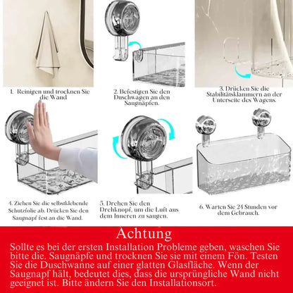 Duschablage mit Gletscherdesign – Stilvolle Ordnung im Badezimmer Mivoza Deutschland