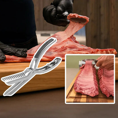 Edelstahl BBQ Rippenzubereitungswerkzeug mit ergonomischem Griff Mivoza Deutschland