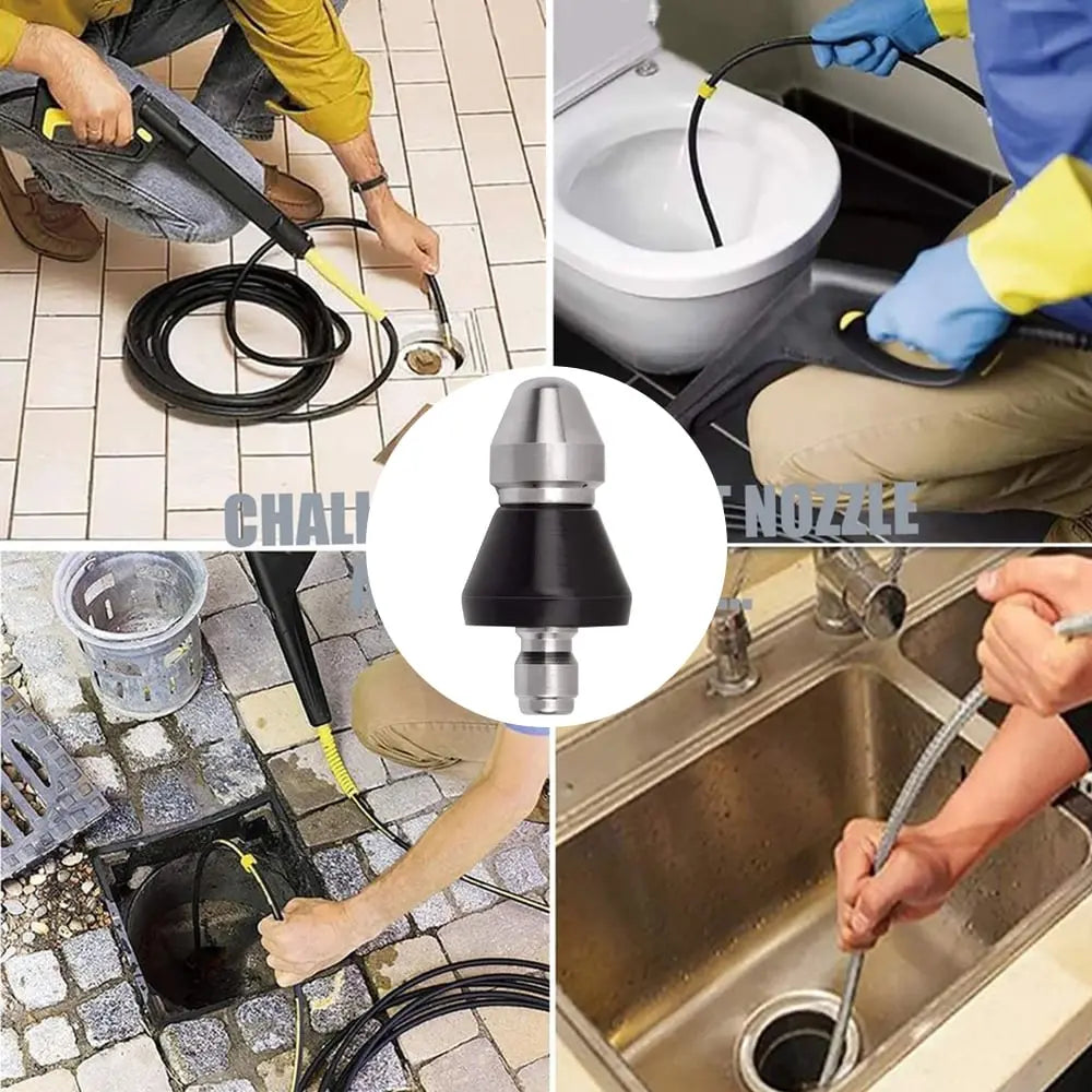 Edelstahl-Rohrreinigungsdüse mit Hochdruckwasserstrahlen Mivoza Deutschland