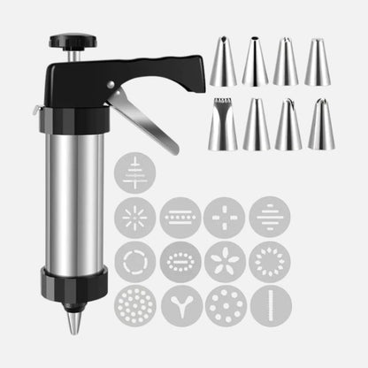 Edelstahl Spritzgebäckpresse Set