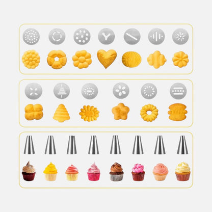 Edelstahl Spritzgebäckpresse Set