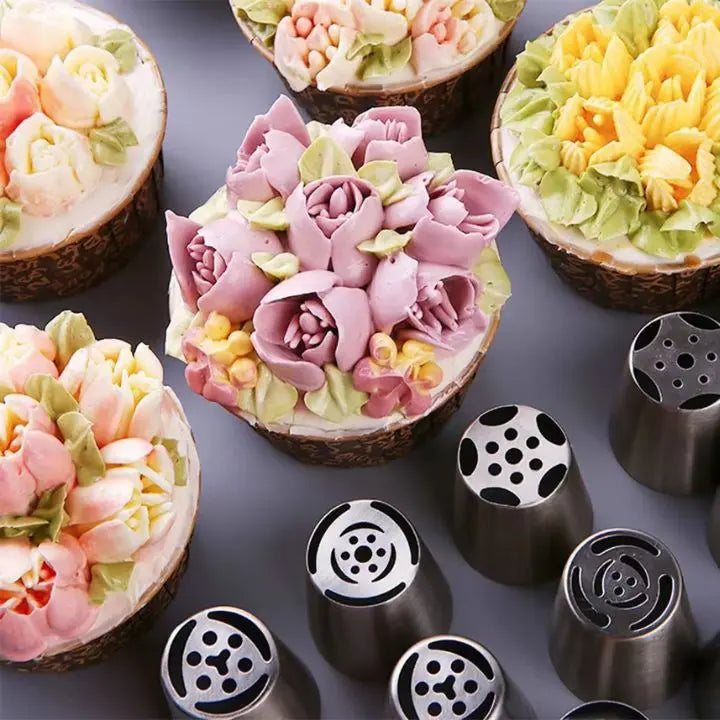 Edelstahl Spritztüllen für Kuchen Mivoza Deutschland