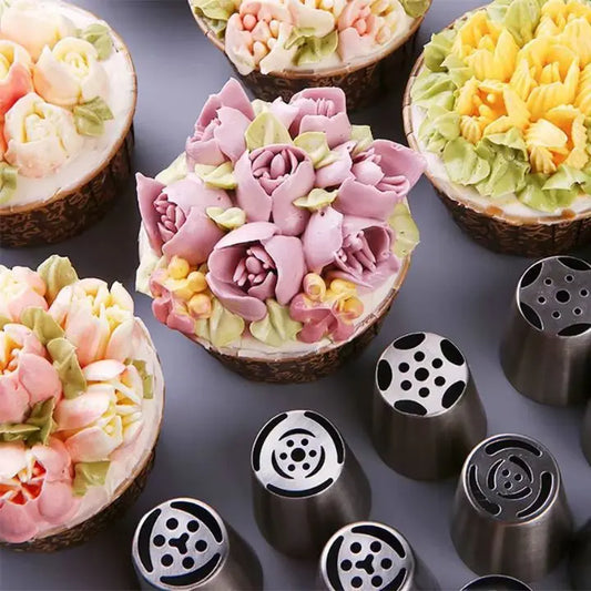 Edelstahl Spritztüllen für Kuchen Mivoza Deutschland