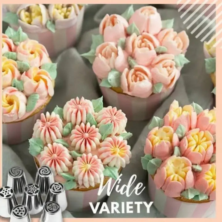 Edelstahl Spritztüllen für Kuchen Mivoza Deutschland