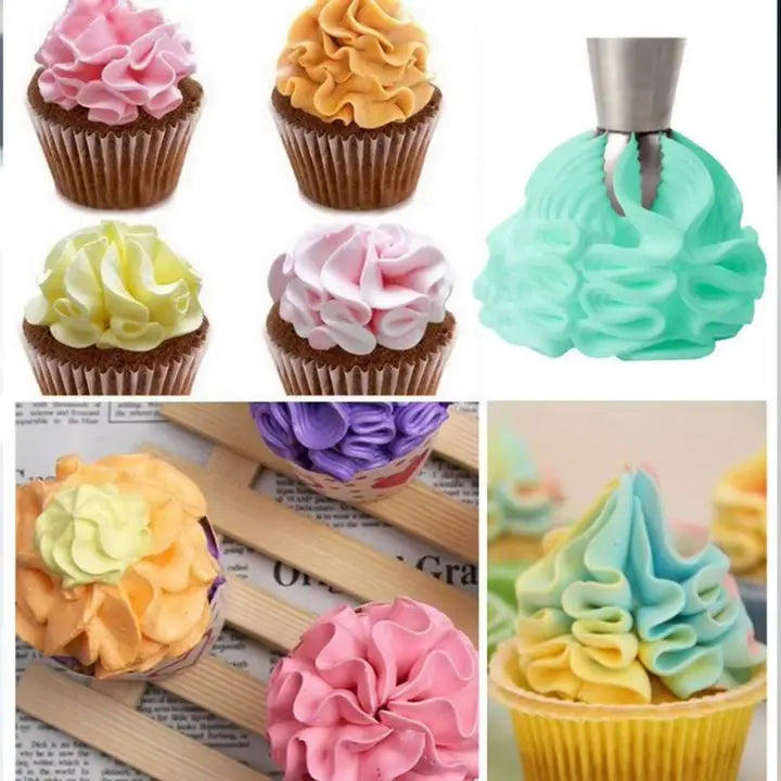 Edelstahl Spritztüllen für Kuchen Mivoza Deutschland