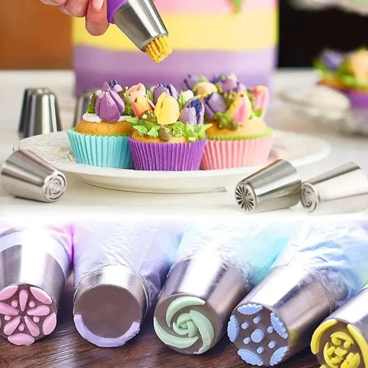 Edelstahl Spritztüllen für Kuchen Mivoza Deutschland