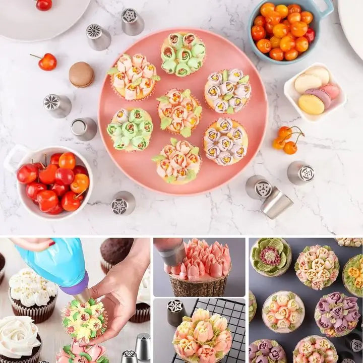 Edelstahl Spritztüllen für Kuchen Mivoza Deutschland