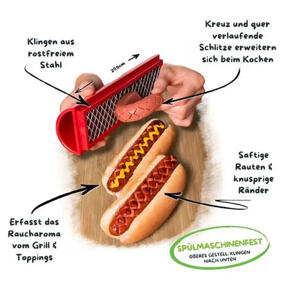 Effizienter Hot Dog Slicer Schneidegerät für BBQ-Würste Mivoza Deutschland