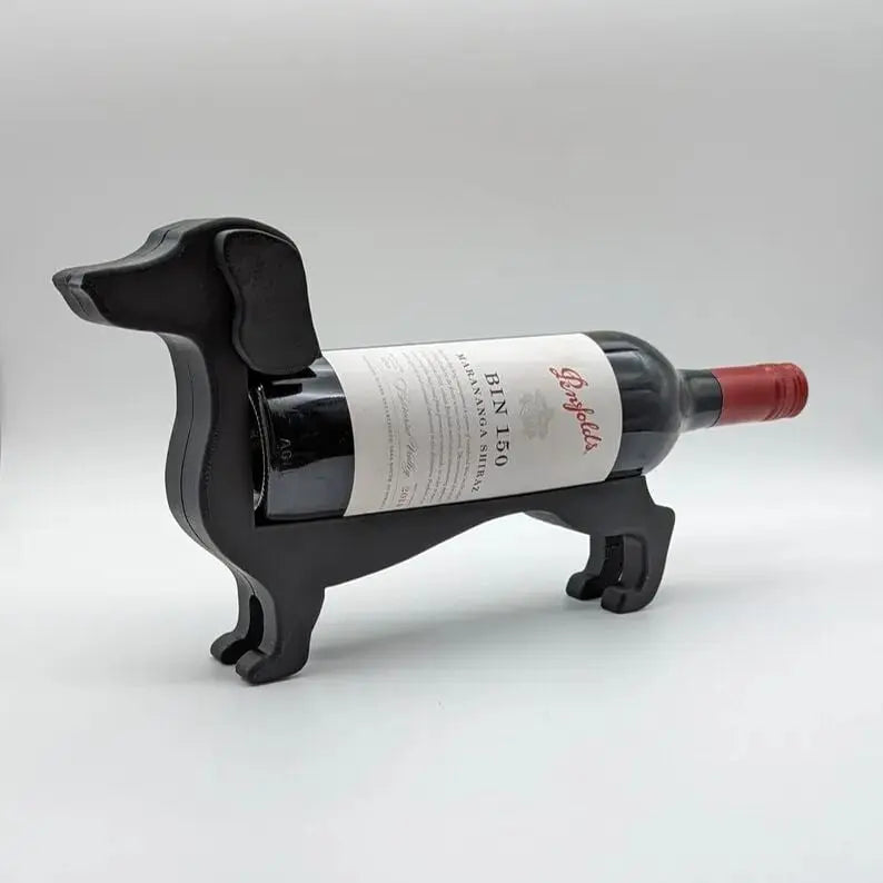 Einzigartiger Dachshund-Weinflaschenhalter – Ideal für Weinliebhaber Mivoza Deutschland