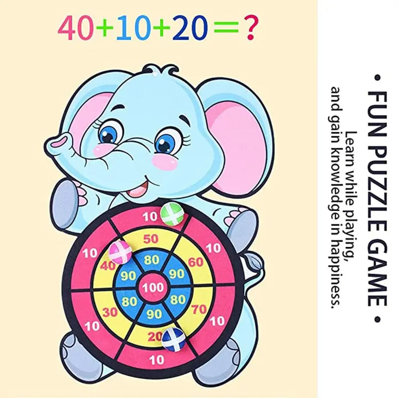 Elefanten-Dartspiel für Kinder – Fördert Zielen, Zählen & Koordination Mivoza Deutschland