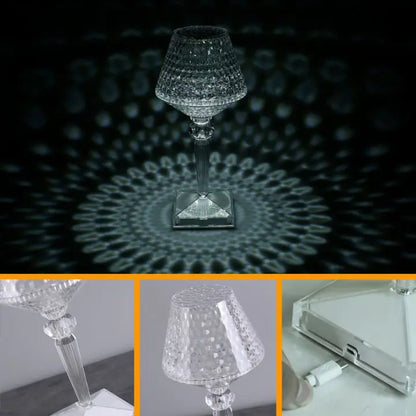 Elegante Kristalltischlampe Mivoza Deutschland
