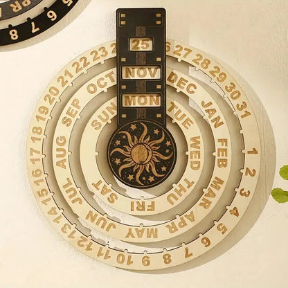 Eleganter Holzkalender mit Rotationsmechanismus Mivoza Deutschland