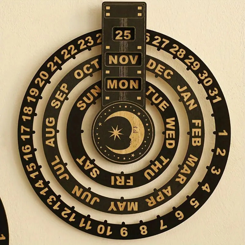 Eleganter Holzkalender mit Rotationsmechanismus Mivoza Deutschland