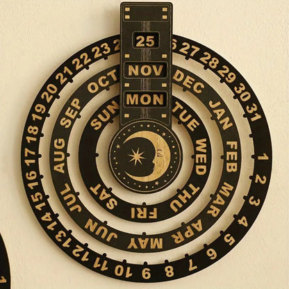 Eleganter Holzkalender mit Rotationsmechanismus Mivoza Deutschland