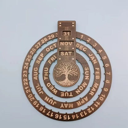 Eleganter Holzkalender mit Rotationsmechanismus Mivoza Deutschland