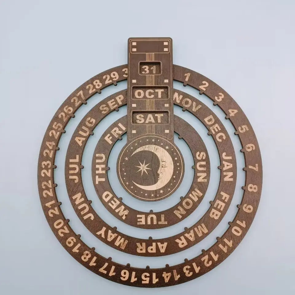 Eleganter Holzkalender mit Rotationsmechanismus Mivoza Deutschland