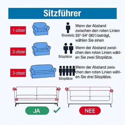 Eleganter Sofabezug für festlichen Schutz Mivoza Deutschland