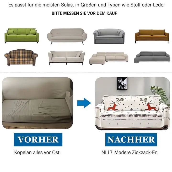 Eleganter Sofabezug für festlichen Schutz Mivoza Deutschland