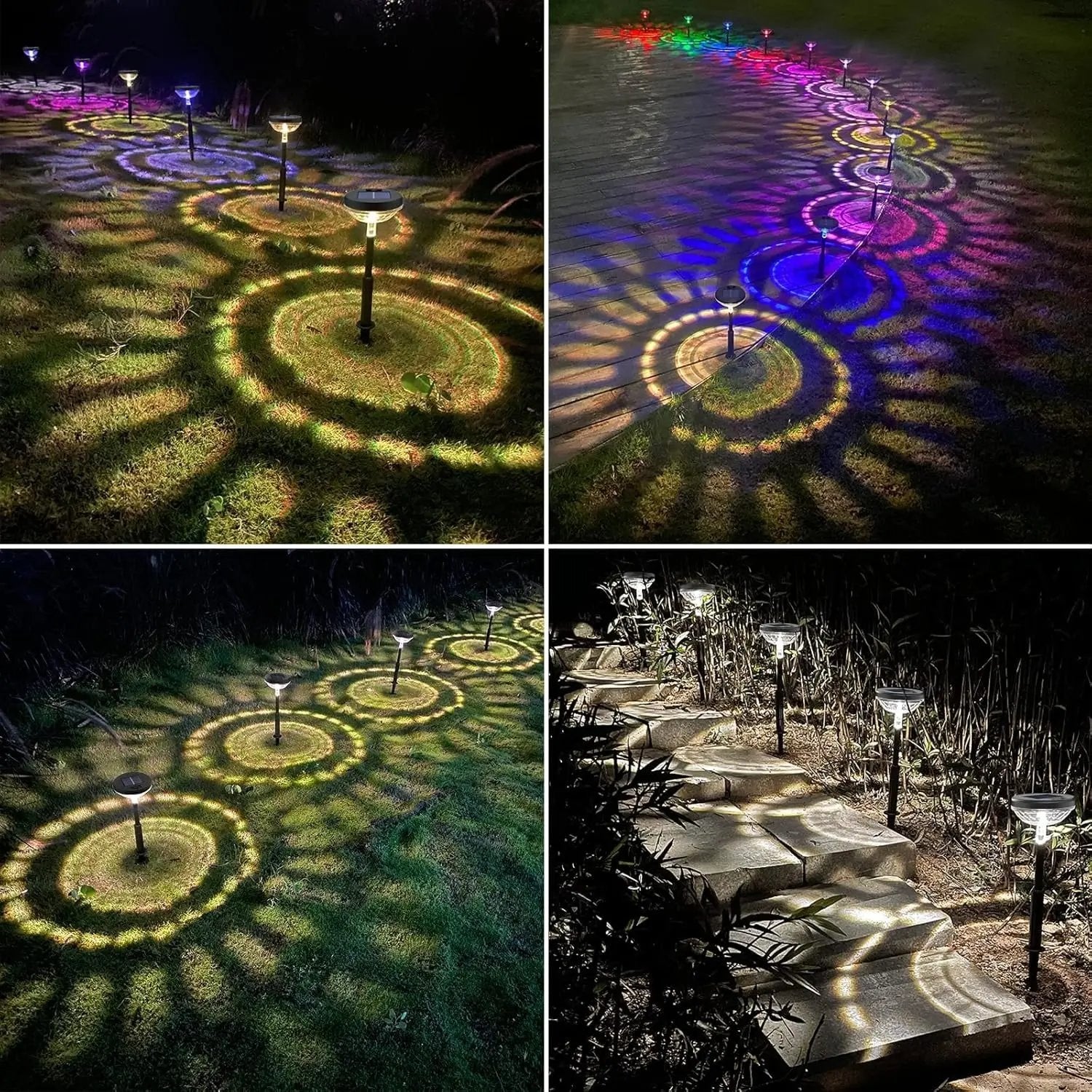 Energiesparende Solar-Wegeleuchten 4er Set — Eine spektakuläre Oase aus Licht Mivoza Deutschland