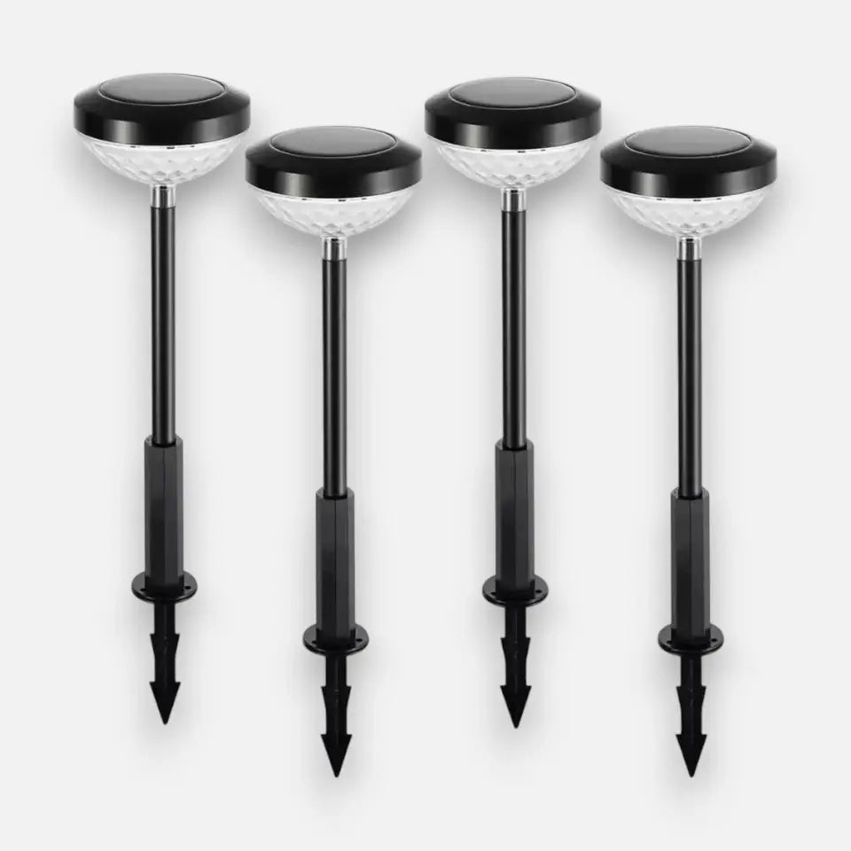 Energiesparende Solar-Wegeleuchten 4er Set — Eine spektakuläre Oase aus Licht Mivoza Deutschland