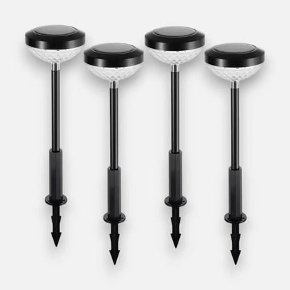 Energiesparende Solar-Wegeleuchten 4er Set — Eine spektakuläre Oase aus Licht Mivoza Deutschland