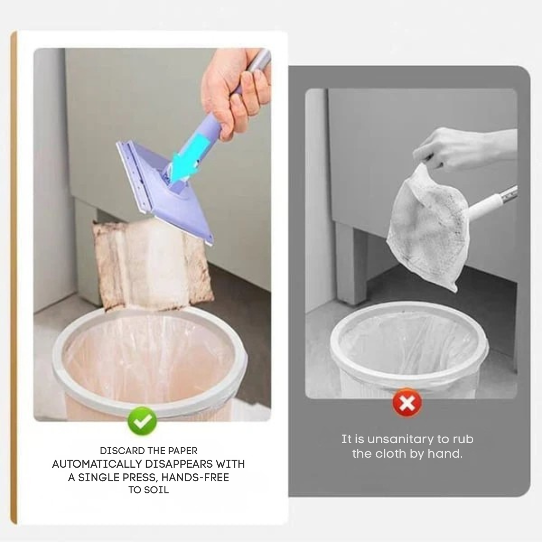 Flachmopp mit 360° Drehkopf – Berührungsfreie Reinigung