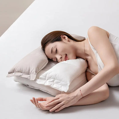 Ergonomisches abnehmbares doppellagiges Nackenkissen mit verstellbarer Höhe Mivoza Deutschland