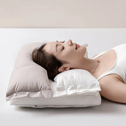 Ergonomisches abnehmbares doppellagiges Nackenkissen mit verstellbarer Höhe Mivoza Deutschland