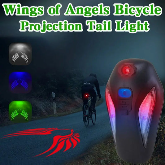 Fahrrad-Flügelrücklicht — Wasserdichte LED-Sicherheitsleuchte mit Projektion (2 Stück) Mivoza Deutschland