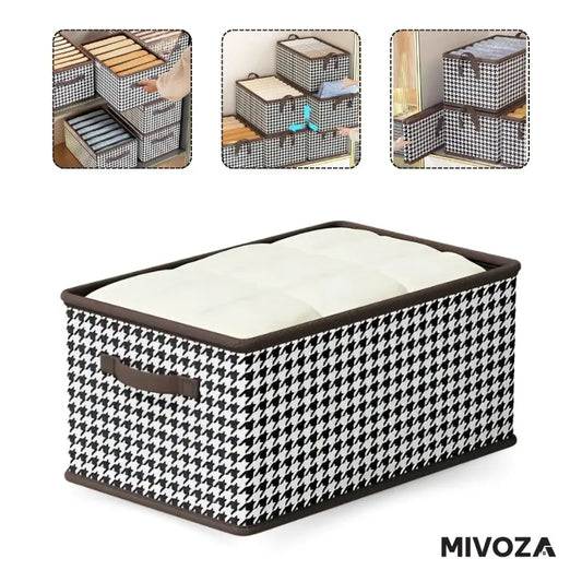 Faltbare Kleideraufbewahrungsbox mit Deckel - 3er Set Mivoza Deutschland