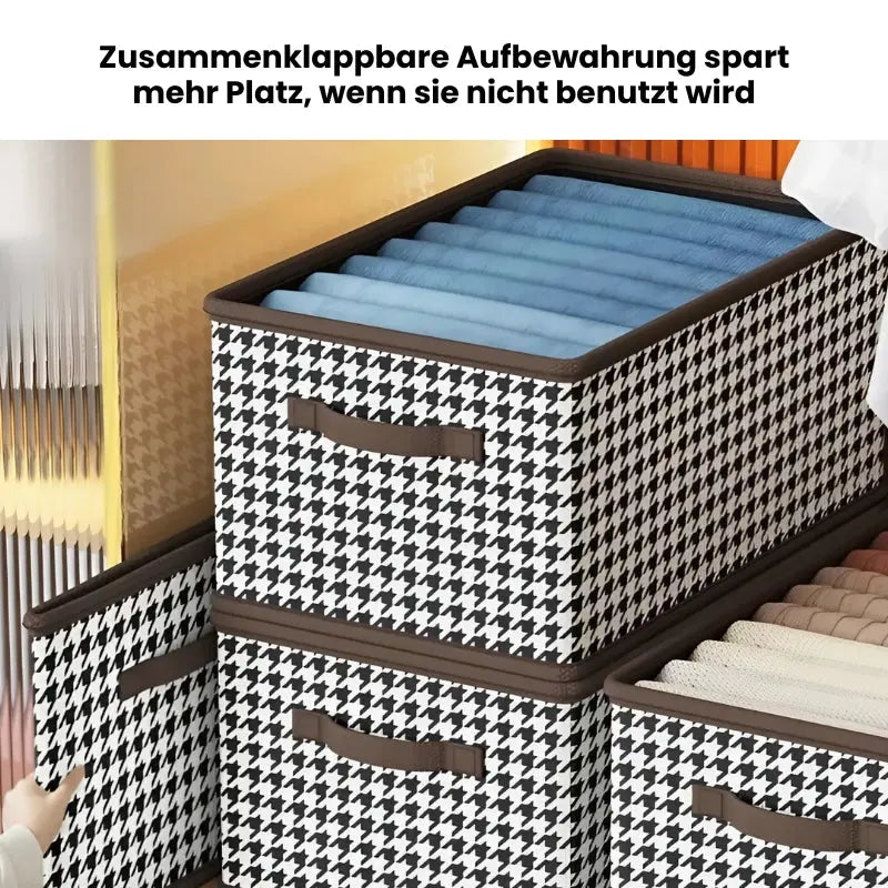 Faltbare Kleideraufbewahrungsbox mit Deckel - 3er Set Mivoza Deutschland