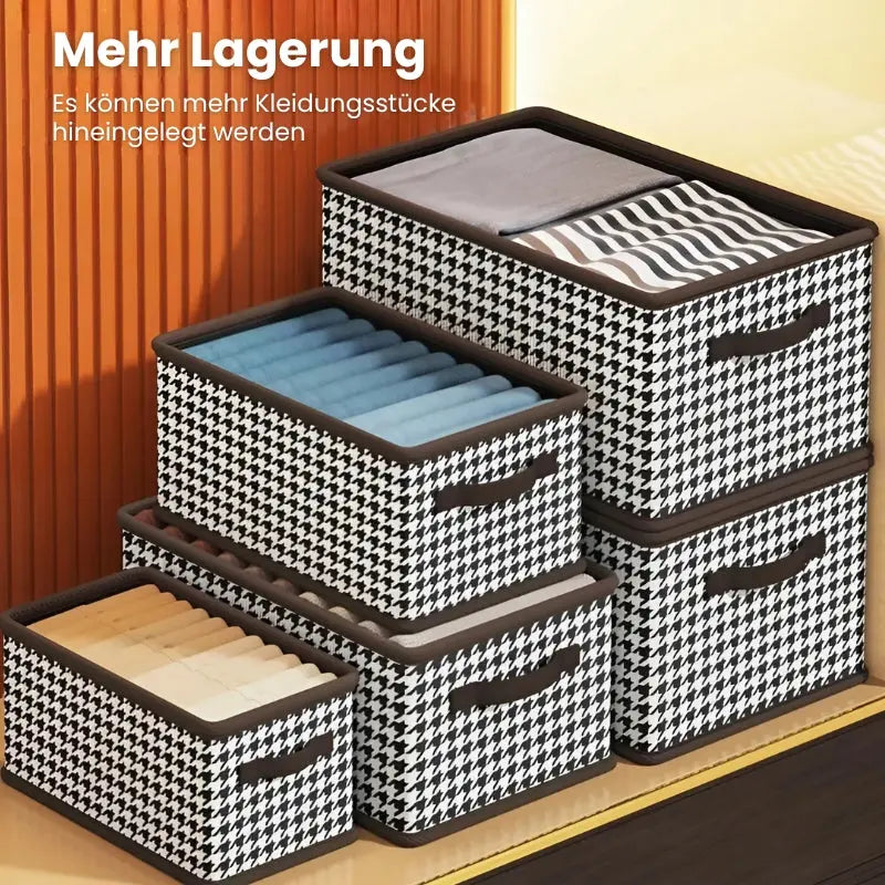 Faltbare Kleideraufbewahrungsbox mit Deckel - 3er Set Mivoza Deutschland