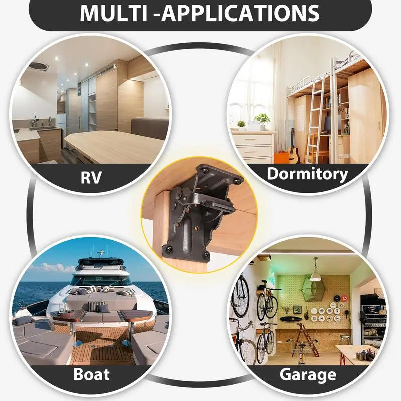 Faltbare Schwerlast-Winkelhalter mit Arretierung – Trägt bis 225 kg Mivoza Deutschland