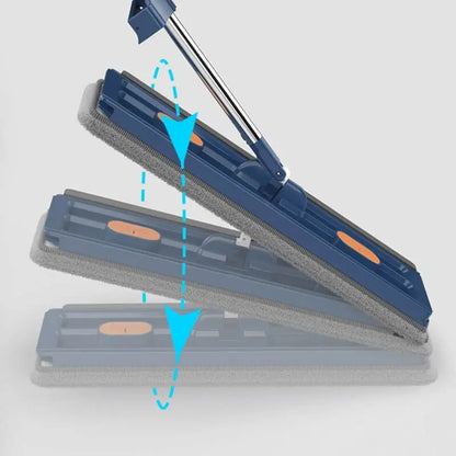 Flachmopp mit Edelstahlstiel und Abstreifer – Hygienische Bodenpflege Mivoza Deutschland