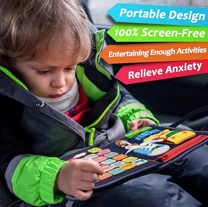 Fühlspiel Brett – Montessori Beschäftigungsspielzeug für die motorische Entwicklung von Kindern Mivoza Deutschland