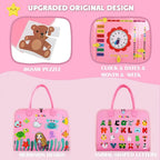 Fühlspiel Brett – Montessori Beschäftigungsspielzeug für die motorische Entwicklung von Kindern Mivoza Deutschland