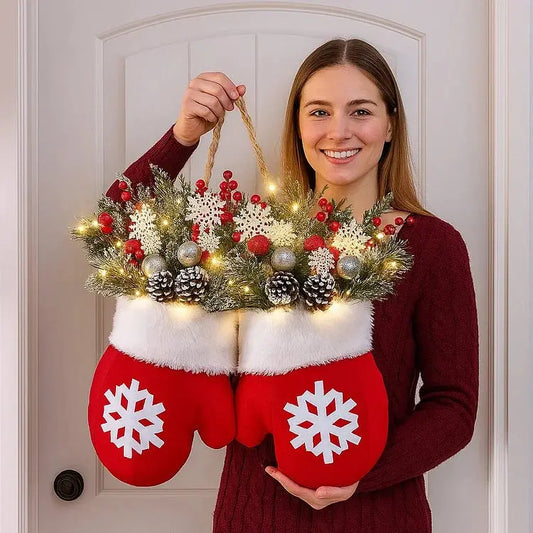Funkelnder Fäustlingskranz — Warmer Empfang zu Weihnachten Mivoza Deutschland
